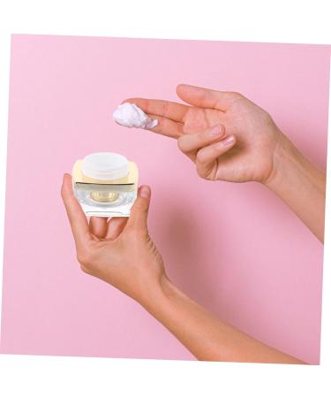 Mikinona 1pc Cream Empty Cosmetic Jars Sample Holder Face Cream Pot Jars Face Cream Containers Cream Empty Jars Reusable Bottle Creami Lotion Practical Cream Bottle Acrylic 4.6x4cm Golden - Buy Online on GoSupps.com