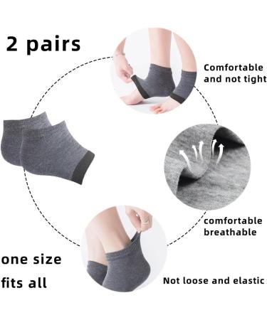 JOCXZI 3 Pairs of Moisturizing Heel Socks - Ventilated Gel Heel Open Toe Socks Heel Socks Gel Socks Open Toe Socks Moisturizing Socks for Cracked Dry Heels - Buy Online on GoSupps.com