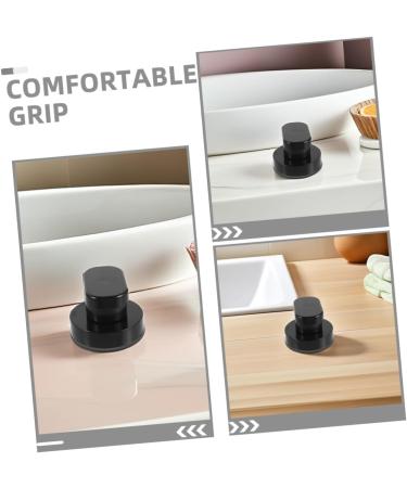 Healeved 2 Pieces Suction Cup Door Handle Black Strong Suction Cup Non-Slip Bathroom Handle for Bathtub Refrigerator Drawer Furniture Safety Handle - Buy Online on GoSupps.com