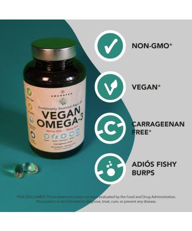 Healthy Skin & Joints Bundle - Premium Vegan Omega-3 (120 Capsules) from Marine Algae + Grass-Fed Collagen Peptides Powder (1kg - 100 Servings) Non-GMO. Radiant Skin Joints Bones & Graceful Aging - Buy Online on GoSupps.com