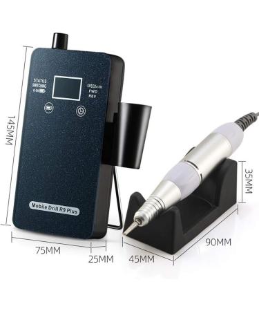 Nail Drill 30 000 RPM Acrylic Nail File Professional Nail Drill for Acrylic Nail Pedicure Polishing Shape Tool Design Ideal for Home Salon Use Nail Buffer Manicure P Black - Buy Online on GoSupps.com