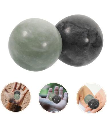 Frcolor Gemstone Massage Balls - Chinese Health Therapy & Stress Relief for Hands | Improve Wellbeing with Fu Marble Design - Buy Online on GoSupps.com
