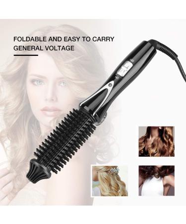 Folding Curly Hair Stick: Ceramic Tourmaline Hair Curler & Anion Hairbrush - UK Plug (110 240V) for Easy Styling - Buy Online on GoSupps.com
