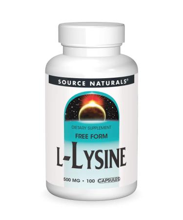 Source Naturals L-Lysine Free Form -Amino Acid Supplement Supports Energy Formation & Collagen - 100 Capsules 100 Count (Pack of 1) - Buy Online on GoSupps.com
