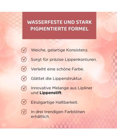 Eveline Cosmetics Variety Waterproof Lip Pencil - No. 02 Highly Pigmented Gel Formula Long Lasting and Weather Resistant Available in 3 Colors - Buy Online on GoSupps.com