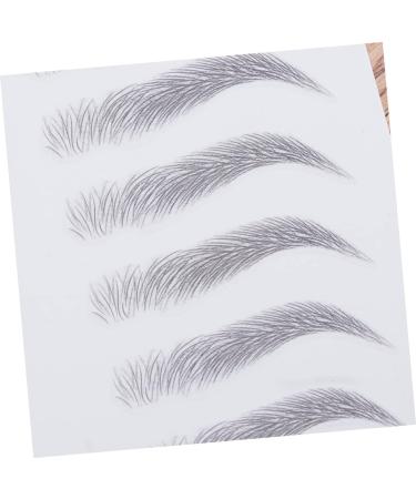 Angoily 4 Pcs 3d Eyebrow Stickers Nail Rings Cute Hair Rope Double Ball Eyebrow Tool 6 Proof Template ze008x2pcs Blackx2pcs - Buy Online on GoSupps.com