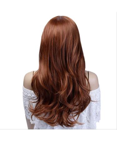 DIDADA wig Halloween Hair Wig Long Wavy Synthetic Wigs For Women Red Wig Heat Resistant Female Hair 28inches Natural Color