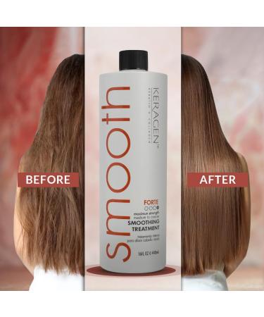 KERAGEN Brazilian Smoothing Keratin Treatment - Sulfate Free Blowout System for Dry & Damaged Medium to Coarse Hair | Eliminate Curls & Frizz (16 Oz) - International Shipping Available - Buy Online on GoSupps.com