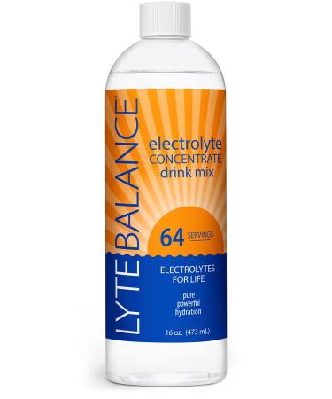 Lyte Balance Electrolye Concentrate | Liquid Electrolytes Drink Mix w/Sodium, Potassium & Magnesium | Daily Hydration, Muscle Recovery, Immune Support, Rehydration | Keto, No Sugar (64 Servings) 16 Fl Oz (Pack of 1) - Buy Online on GoSupps.com