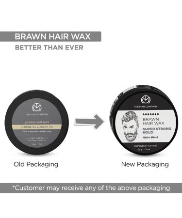 Buy The Man Company Hair Styling Wax Cream with Almond & Argan Oil - Extra Strong Hold Matte Effect Paraben & Silicone Free | 1.7oz International Shipping - Buy Online on GoSupps.com