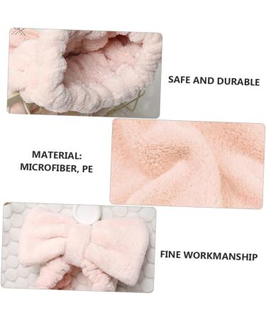 Baluue 3 Sets Dry Hair Towel Set Home Shower Ball Esponjas Para El Cuerpo Bath Ball Pink Twisted Yarn - Buy Online on GoSupps.com