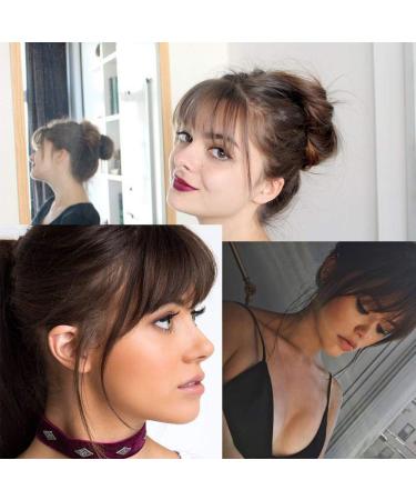 Clip in Bangs Human Hair French Bangs Extensions - Jet Black - Buy Online on GoSupps.com