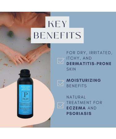Organic Bath Powder for Sensitive Dermatitis-Prone Skin, Eczema Treatment - Adults & Kids Friendly - Buy Online on GoSupps.com