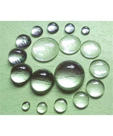 100 Pieces 16mm Clear Round Glass Cabochon Dome Tiles for DIY Jewelry Making - Buy Online on GoSupps.com