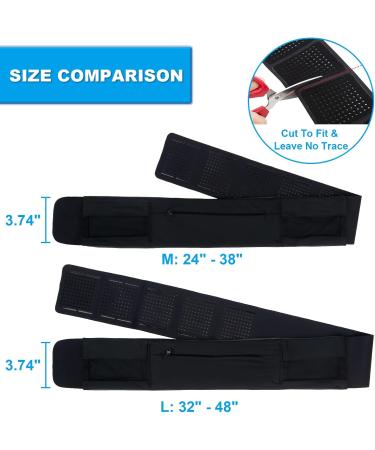 Diabetic Pump Belt Holder | Adjustable Waist Insulin Pump Belt for Men & Women | Size L 32-48 | Ideal for Running & Active Lifestyle - Buy Online on GoSupps.com