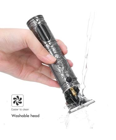 Bestauty Men's Zero Gapped Beard Trimmer - Cordless with LCD Display & Rechargeable - Includes Clipper Oil - Silver - Buy Online on GoSupps.com
