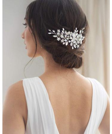 Unicra Bridal Wedding Hair Comb | Crystal Rhinestone Hair Accessories for Women - Elegant Bridal Hairpieces - Buy Online on GoSupps.com