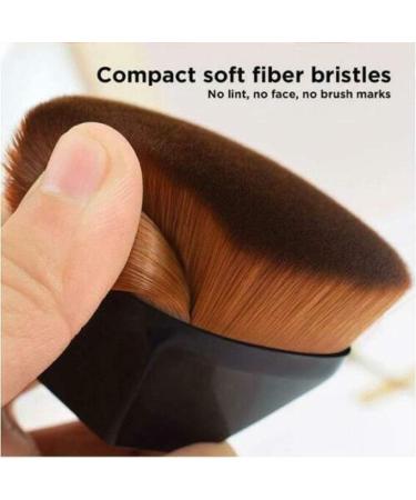 2PCS Foundation Makeup Brush Flat Top Kabuki Face Blush Liquid Powder Foundation Brush Portable Cosmetic Brush for Blending Liquid Cream or Flawless Powder Cosmetics with Bonus Protective Case - Buy Online on GoSupps.com