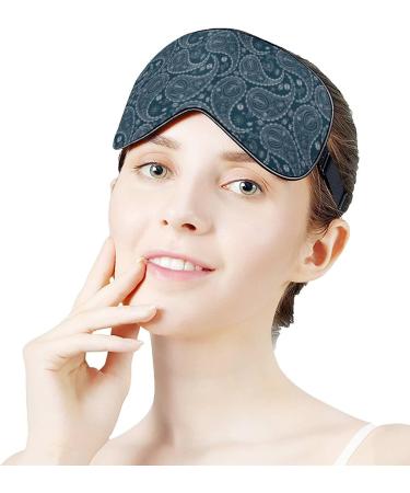 Floral Paisley Design Sleep Mask for Women | Adjustable Eye Shades & Elastic Strap for Comfort - Buy Online on GoSupps.com