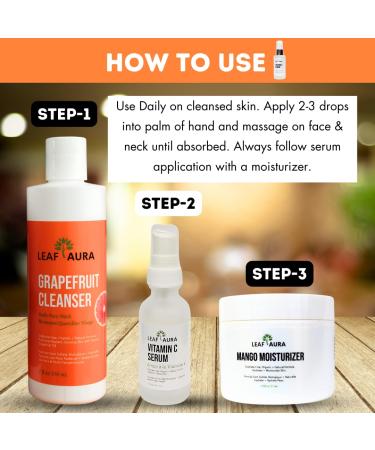 Organic Vitamin C Serum - Sulphate-Free Natural Formula for Brightening Uneven Skin - Made in Canada - 29.5ml - Buy Online on GoSupps.com