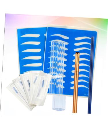 Didiseaon Storage Golden Eyebrow Pen with Practice Pencil Kit Manual Semi-permanent Microblading Skin - Buy Online on GoSupps.com
