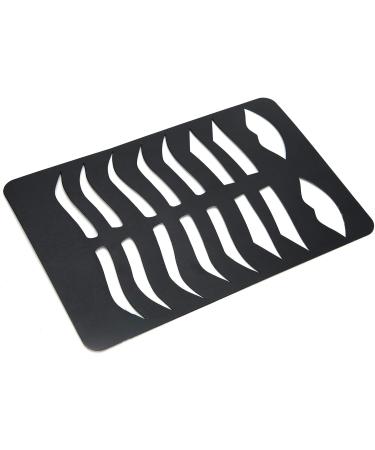 Eyebrow Lip Shape Stencils Kit Iron Design 7 Brow Shapes & 1 Lip Template Reusable Suitable for Men and Women for Eyebrow and Lip Design - Buy Online on GoSupps.com