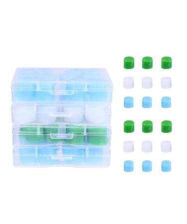 24 Pairs 1 Set Silicone Earplugs Noise Canceling Earplugs Sound Insulation Earplugs Noise Canceling Ear Plugs Comfortable Ear Plugs Washable Swimming Earplugs Swimming Ear Plugs