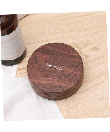 Shop Gatuida Colored Contact Lens Containers with Tweezers & MAM Bottle Handles - Travel-Friendly Wood Grain Design - Buy Online on GoSupps.com