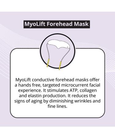 7E Myolift Conductive Forehead Anti-Aging Face Mask Attachment | Electronic Facial Mask for Myolift Microcurrent Face Lift Device | Reusable (Up to 12 Times) - Buy Online on GoSupps.com