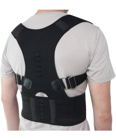 Adjustable Magnetic Posture Corrector Corset | Back Brace & Lumbar Support for Men & Women - Large-XL Nude - Buy Online on GoSupps.com