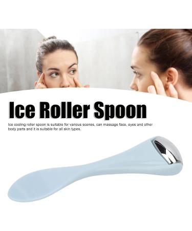 Mini Cooling Roller Spoon Stainless Steel Reduce Fine Lines Reusable Massaging Ice Roller Spoon Facial Skin Care Tools Light Blue - Buy Online on GoSupps.com