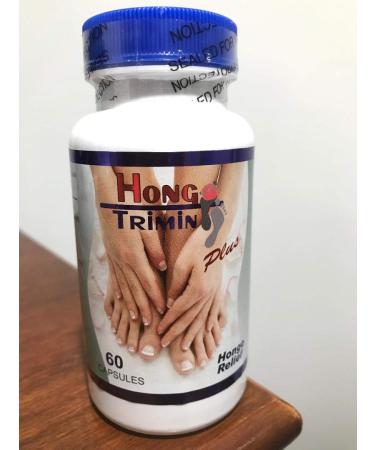 Kit Hongo Triming 60 Capsules for Nail Fungus Relief + Natural Spray and Moisturizing Cream - Soothes Itchy Dry Skin - Athletes Foot Treatment - Buy Online on GoSupps.com