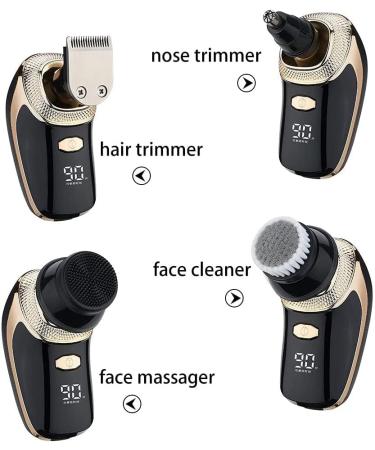 Professional Waterproof Head Shaver for Bald Men | Fast Charging 5D Electric Razor with Wet & Dry Function - Black - Buy Online on GoSupps.com