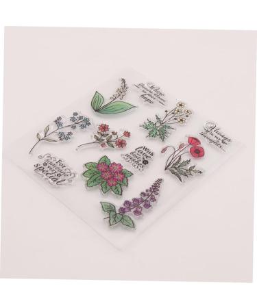 Lurrose 3pcs Postage Stamps Clear Wax Seal Clear Stamp Block Scrapbooking Stamps Account Finished Chapter - Buy Online on GoSupps.com