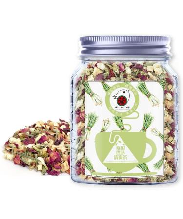 Plant Gift Thailand Lemongrass Refreshing Tea Double Red Rose Petals Jasmine Lemongrass Chamomile Apple Mango Coconut 100 Natural Health Tea Herbal Tea Loose Leaf 70g25oz