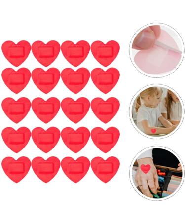 Sosoport 60pcs Heart Stickers Patches - Waterproof Self-Adhesive Cartoon Bandages for Care | Bulk Breathable Protective Patches - Buy Online on GoSupps.com