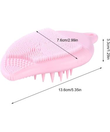 jlceh Silicone Face Scrubber Double Side Silicone Face Scrub Brush Manual Hair Scrubber Handheld Scrubber for Deep Cleaning Skin Solid Powder - Buy Online on GoSupps.com