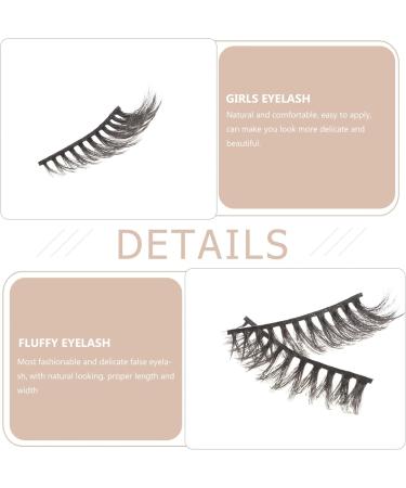 POPETPOP 8 Pairs Chemical Fiber False Eyelashes Lashes Natural Look Fluffy False Lashes Women Fake Eyelashes Makeup Eyelashes Reusable Fake Eyelashes Cat Eye Lashes Cosmetics Miss Soft - Buy Online on GoSupps.com