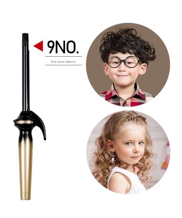 JYDPRO 9MM Ceramic Thin Curler Iron 3/8 Inch | Small Barrel Curling Wand for Long & Short Hair | Heat Setting + Glove Included - Buy Online on GoSupps.com