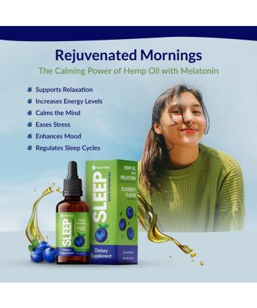 Healeaf Drops SLEEP Melatonin & Hemp Oil Liquid Sleep Aid Drops - Infused with Omega 3 6 9 for Joint Support Stress & Anxiety Relief Promotes Healthy Sleep Patterns with Natural Flavor Non-GMO Anti Inflamatory Formula - Buy Online on GoSupps.com