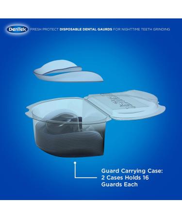 DenTek Fresh Protect Disposable Dental Guards - 32 Count for Nighttime Teeth Grinding - 96 Day Supply - Buy Online on GoSupps.com