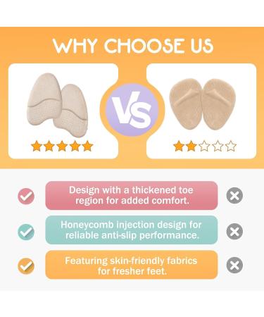 Buy AIRMAXX Ball of Foot Cushions | Metatarsal Pads for Women | All-Day Comfort & Pain Relief | Heel Inserts | Beige - Buy Online on GoSupps.com