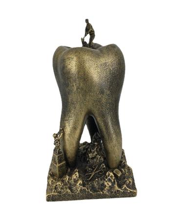 Wudaizhi Unique Dental Office Tooth Decor Sculpture Personalized Desk Accessories Gift For Dentist