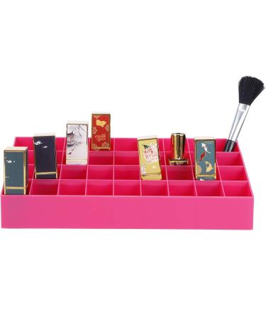 Alvinlite Lipstick Display Stand - 36 Space Pink Plastic Lipstick Organizer Rack for International Shipping - Buy Online on GoSupps.com