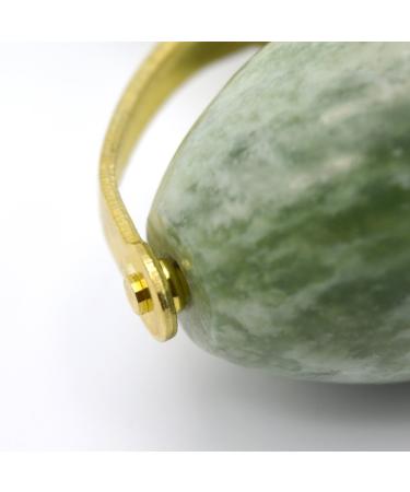 Double Jade Rollers Natural Jade Facial Massager Tighten and Relief Puffy Face and Eyes - Buy Online on GoSupps.com