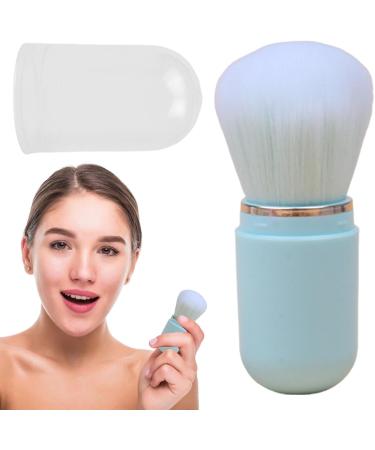 Zuasdvnk Retractable Makeup Brush - Compact Powder Brush Portable Face Brush with Lid for Foundation Blush Bronzer & Powder Travel Friendly blue - Buy Online on GoSupps.com