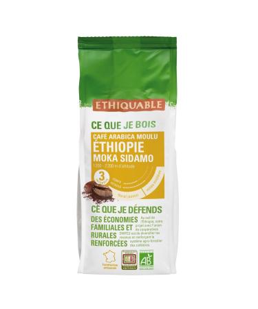 G n rique ETHIQUABLE - Ethiquable Organic Ground Mocha Sidamo Coffee from Ethiopia Kivu 250g - 250g - Pack of 3 - Sold in Packs
