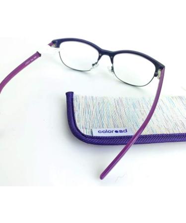 Foster Grant Coloread Purple Cleo Women's Reading Glasses +1.50 | Stylish & Durable with Case - International Shipping Available - Buy Online on GoSupps.com
