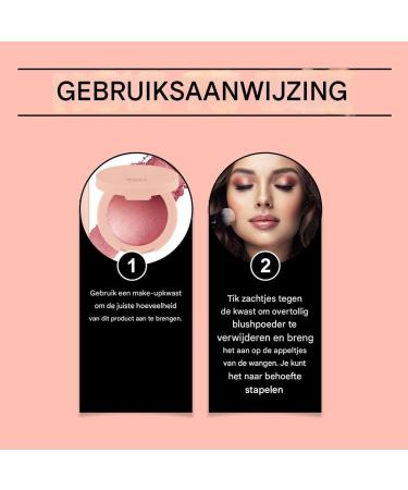 Powder Blush Cheek Blusher for Women Buildable & Long Lasting Beauty Product with Shine for Women All Skin Tones Light Pink - Buy Online on GoSupps.com