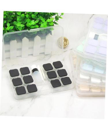 Buy Kombiuda Holder Case Box - Travel Suitcase Pocket Lens Holder Storage Set & Tweezers Clamshell - Black 15.8x9.5cm - International Shipping Available - Buy Online on GoSupps.com